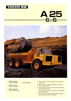 Autobasculante articulate Volvo A 25 6x6
