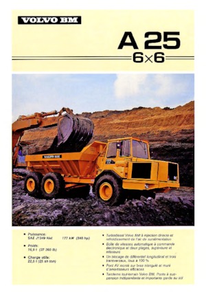 Autobasculante articulate Volvo A 25 6x6