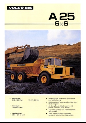 Autobasculante articulate Volvo A 25 6x6