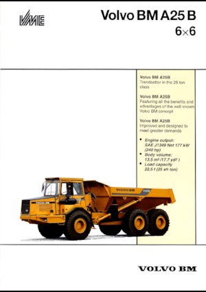 Autobasculante articulate Volvo A 25 B 6x6