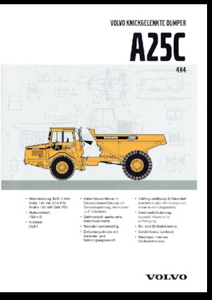Autobasculante articulate Volvo A25C 4x4