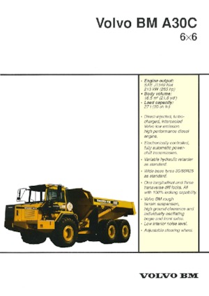 Autobasculante articulate Volvo A30C 6x6