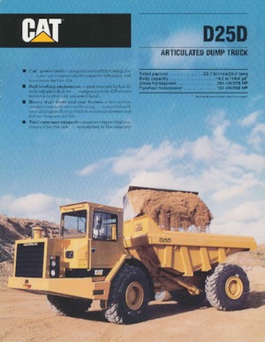Autobasculante articulate Caterpillar D 25 D