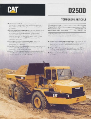 Autobasculante articulate Caterpillar D 250 D