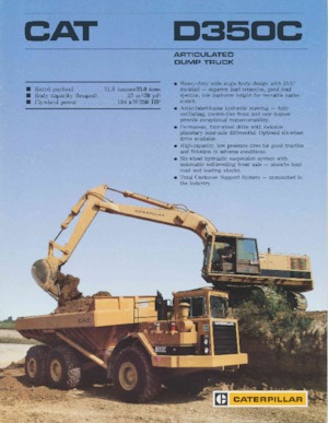 Autobasculante articulate Caterpillar D350C