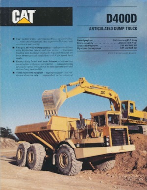 Autobasculante articulate Caterpillar D400D