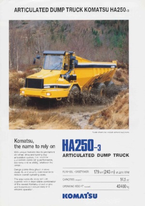 Autobasculante articulate Komatsu HA250-3