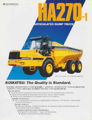 Autobasculante articulate Komatsu HA270-1