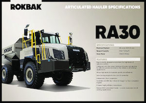 Autobasculante articulate Rokbak RA30