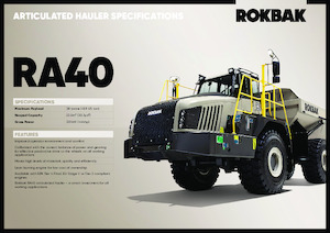 Autobasculante articulate Rokbak RA40