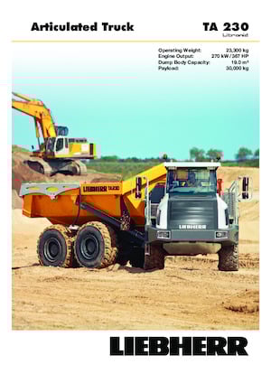 Autobasculante articulate Liebherr TA 230