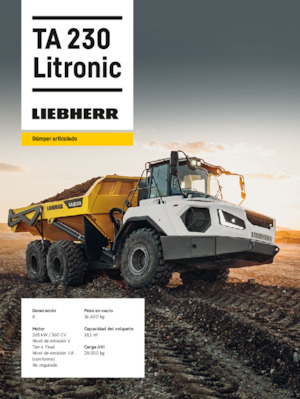 Autobasculante articulate Liebherr TA 230 Litronic