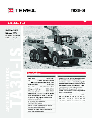 Autobasculante articulate Terex TA30IS