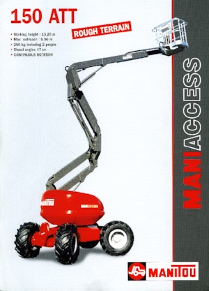 Nacele cu braț articulat pe roți Manitou 150 ATT