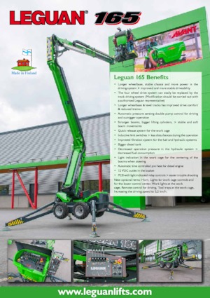 Nacele cu braț articulat pe roți Leguan 165 