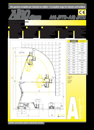 Nacele cu braț articulat pe roți AIRO A16 JRTD