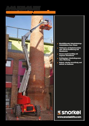 Nacele cu braț articulat pe roți Snorkel A46JE