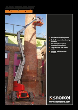 Nacele cu braț articulat pe roți Snorkel A46JE