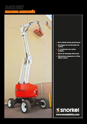 Nacele cu braț articulat pe roți Snorkel A62JRT