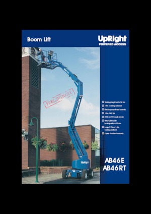 Nacele cu braț articulat pe roți UpRight AB 46 RT