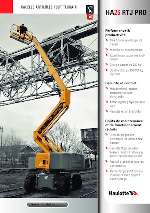 Nacele cu braț articulat pe roți Haulotte HA26 RTJ PRO