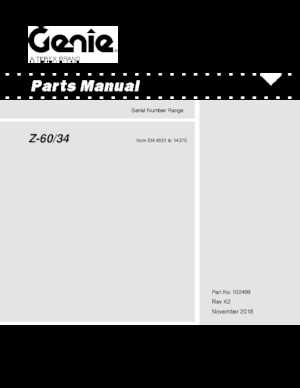 Nacele cu braț articulat pe roți Genie Z 60/34 D