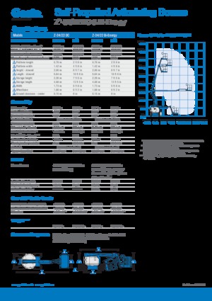 Nacele cu braț articulat pe roți Genie Z-34/22 DC