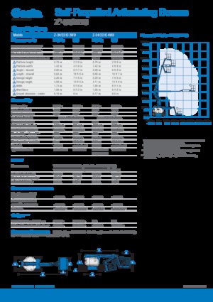 Nacele cu braț articulat pe roți Genie Z-34/22 IC