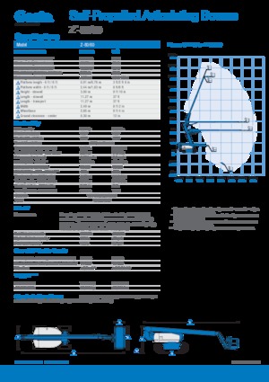 Nacele cu braț articulat pe roți Genie Z-80/60