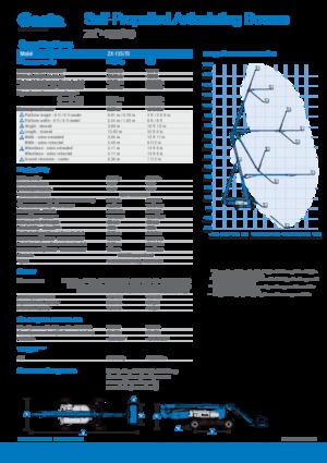Nacele cu braț articulat pe roți Genie ZX-135/70