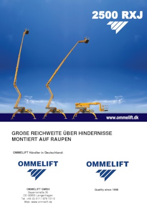 Nacele cu braț articulat pe șenile OMMELIFT 2500 RXJ