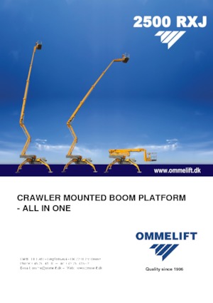 Nacele cu braț articulat pe șenile OMMELIFT 2500 RXJ