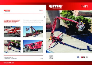 Nacele cu braț articulat pe șenile CMC S41