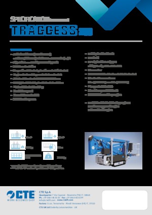 Nacele cu braț articulat pe șenile CTE Traccess 200