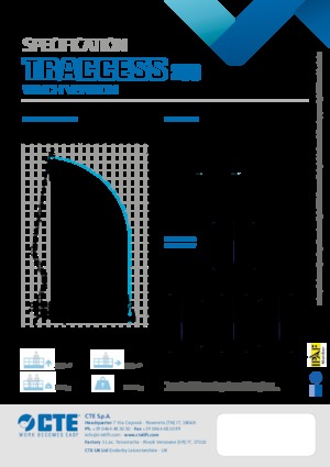Nacele cu braț articulat pe șenile CTE Traccess 230 Winch