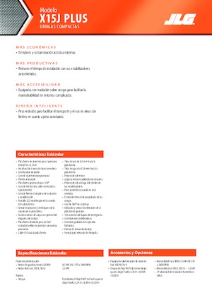 Nacele cu braț articulat pe șenile JLG X15J Plus