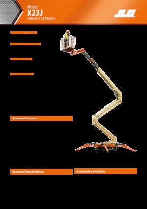 Nacele cu braț articulat pe șenile JLG X23J
