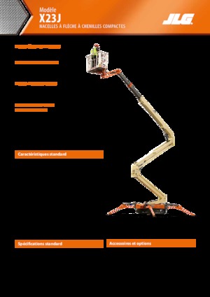 Nacele cu braț articulat pe șenile JLG X23J