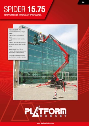 Nacele cu braț articulat pe șenile Platform Basket SPIDER 15.75 PRO