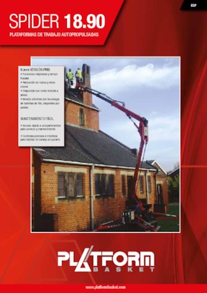 Nacele cu braț articulat pe șenile Platform Basket SPIDER 18.90 PRO