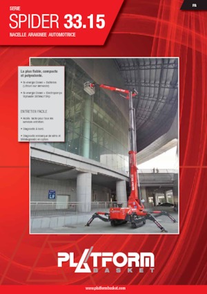 Nacele telescopice pe șenile Platform Basket SPIDER 30 T