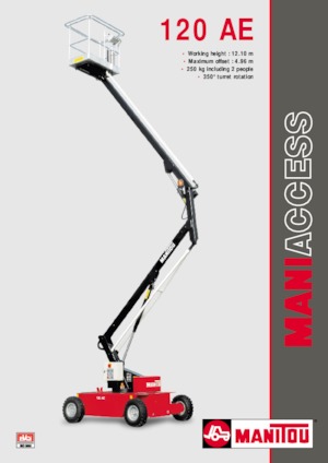 Nacele cu braț articulat pe roți Manitou 120 AE