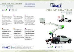 Nacele cu braț articulat montate pe camion Comet X 4-12