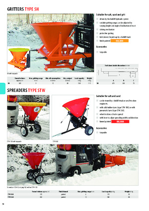 Atașamente pentru dispozitivele de împrăștiere Bauer STW