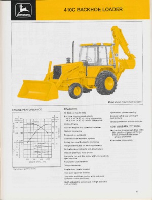 Buldoexcavatoare John Deere Construction 410 C