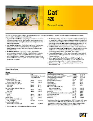 Buldoexcavatoare Caterpillar 420