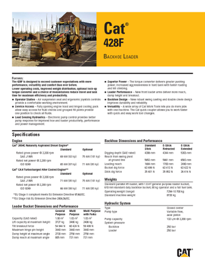 Buldoexcavatoare Caterpillar 428F2