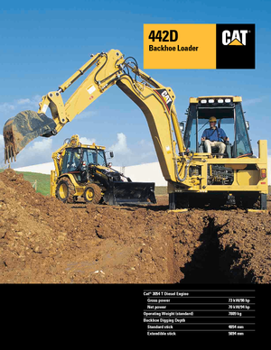 Buldoexcavatoare Caterpillar 442 D 4x4