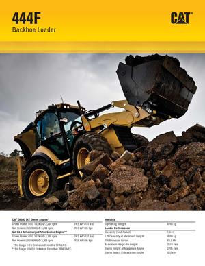 Buldoexcavatoare Caterpillar 444F2