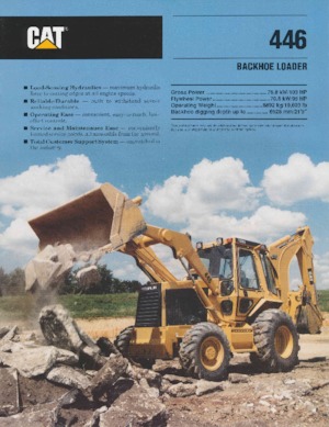 Buldoexcavatoare Caterpillar 446